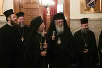 Ιερά Αρχιεπισκοπή Αθηνών: Υποδοχή του Οικουμενικού Πατριάρχη από τον Αρχιεπίσκοπο